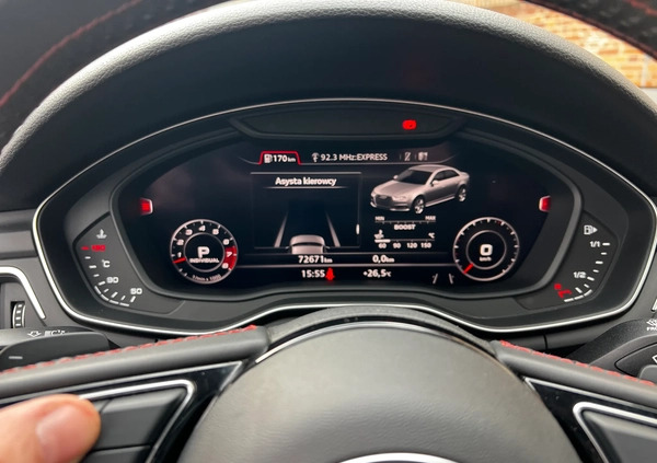 Audi S4 cena 166900 przebieg: 72000, rok produkcji 2018 z Tychy małe 781